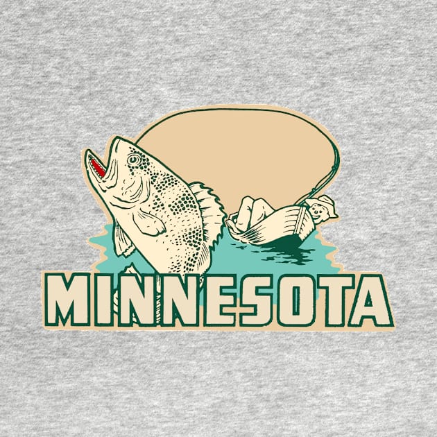 Vintage Style Minnesota Decal by zsonn